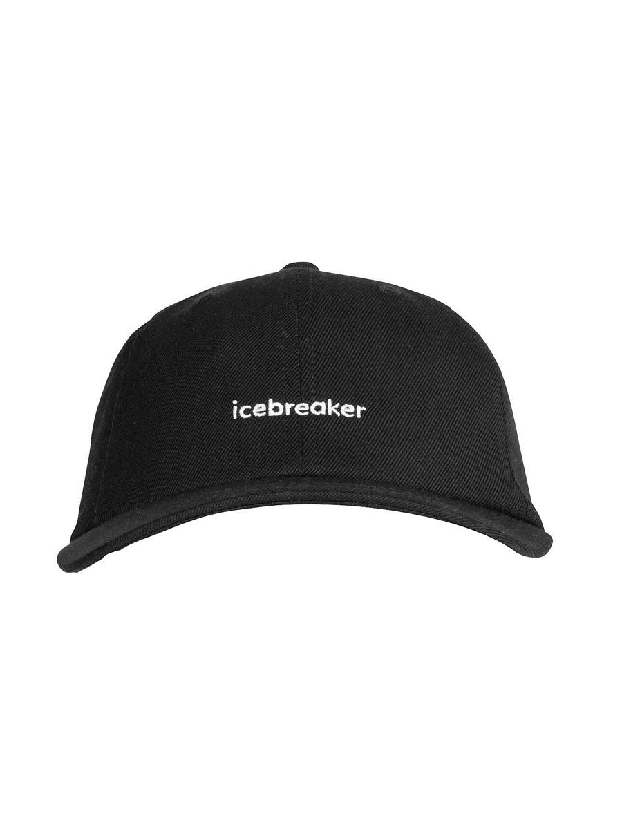 Icebreaker Unisex Merino 6 Panel Női Kalap Fekete | HU 1481JPQJ